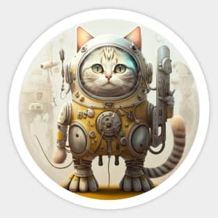 Lies And Damn Lies About CAT IN ROBOT SUIT, IN SPACE Sticker